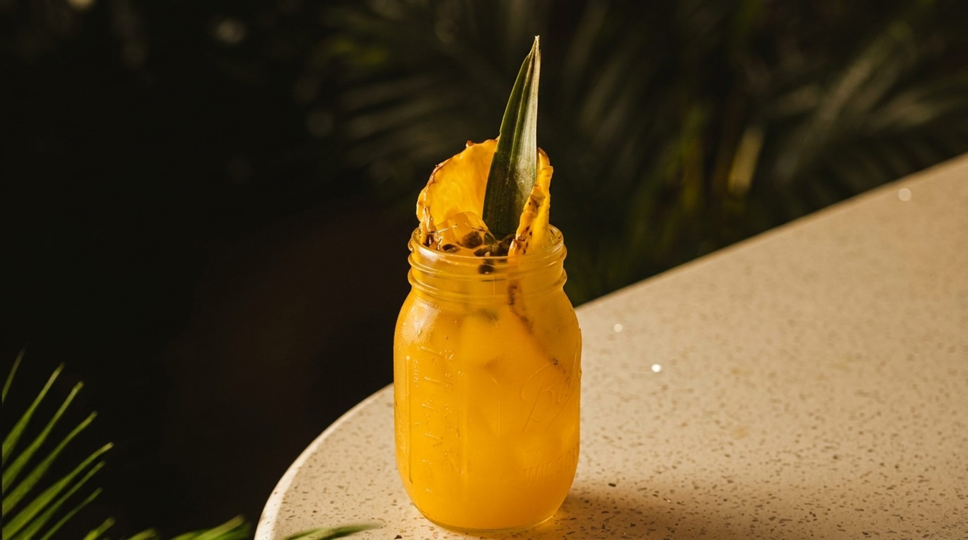 Made from scratch. Poured with Island Spirit.